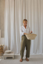 將圖片載入圖庫檢視器 Organic Zoo - 成人有機棉平紋寬褲 - Olive