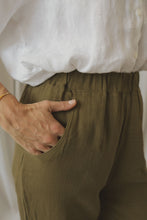 將圖片載入圖庫檢視器 Organic Zoo - 成人有機棉平紋寬褲 - Olive