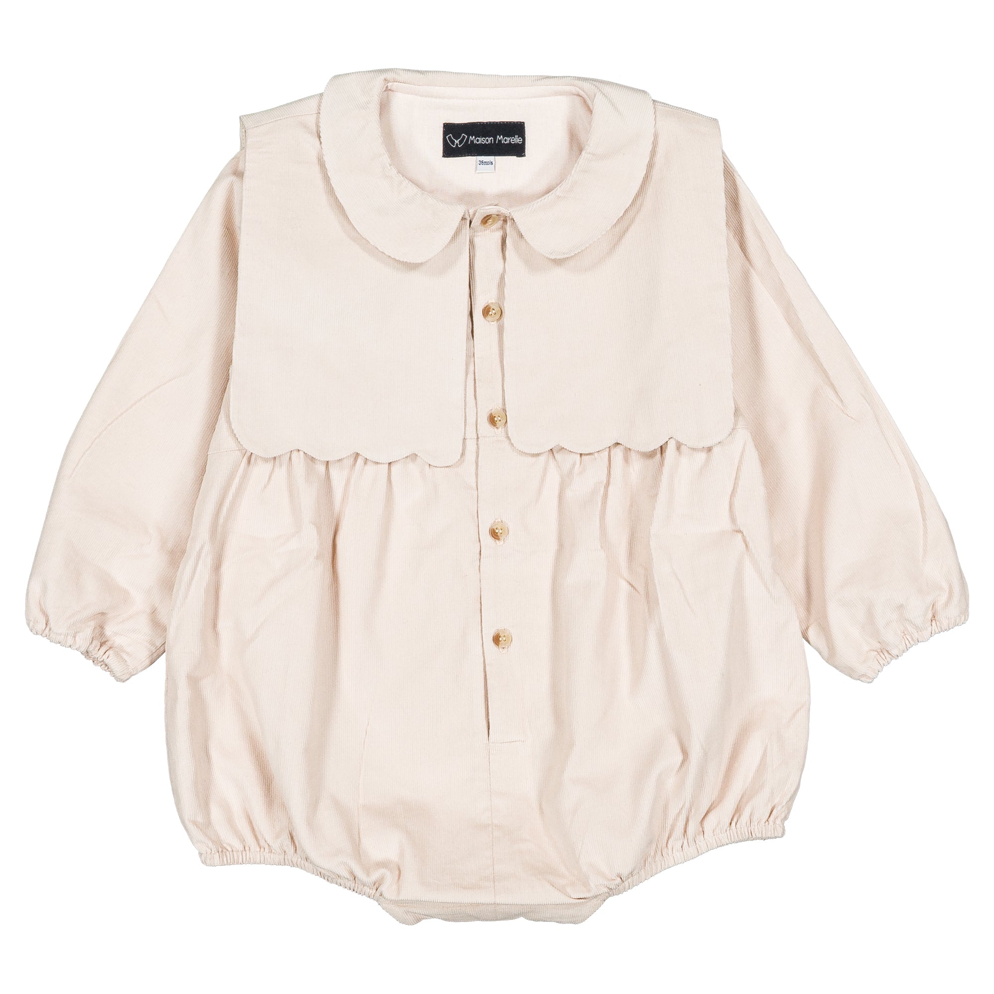 Maison Marelle - Romper SORBONNE- Velvet Beige – Everlybee