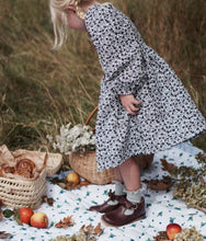 Load image into Gallery viewer, PETIT NORD - T-Bar Bow (Burgundy Patent)