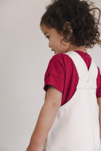 Load image into Gallery viewer, PHIL & PHAE - Undyed twill short dungarees (Natural)