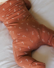 Load image into Gallery viewer, Quincy Mae - Bamboo Zip Footie (Candy Canes)