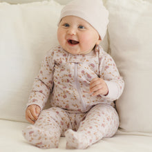 Load image into Gallery viewer, Quincy Mae - Zip Long Sleeve Footie (Garden)
