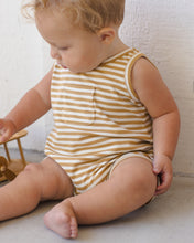 Load image into Gallery viewer, Quincy Mae - Sleeveless One-piece (Honey Stripe)