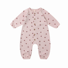 Load image into Gallery viewer, Quincy Mae - Waffle Jumpsuit (Hearts)
