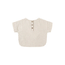Load image into Gallery viewer, Quincy Mae - Woven Boxy Top (Cedar Check)