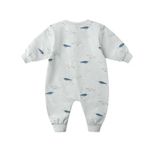 Load image into Gallery viewer, Quincy Mae - Relaxed Fleece Jumpsuit (Narwhals)