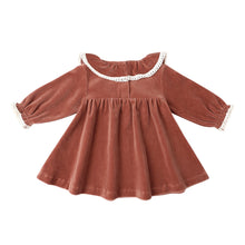 將圖片載入圖庫檢視器 Quincy Mae - 絲絨長袖裙子 (Cranberry)