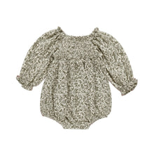 將圖片載入圖庫檢視器 Quincy Mae - 泡泡袖包屁衣 (Green Garden)