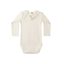 Load image into Gallery viewer, Quincy Mae - Ruffle Collar Bodysuit (Natural)