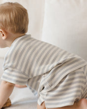 Load image into Gallery viewer, Quincy Mae - Waffle Tee + Short Set (Sky Stripe)
