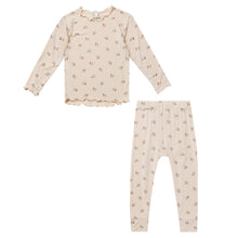 Load image into Gallery viewer, Rylee + Cru - Modal Pajama Set (Holly Berry) 2-3Y
