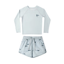 Load image into Gallery viewer, Rylee + Cru - Rashguard + Shark Pant Swim Set
