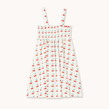 Load image into Gallery viewer, Tiny Cottons - Cherries Strap Dress (Off-White) 6Y