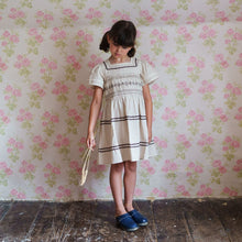 Load image into Gallery viewer, Little Cotton Clothes - Penelope Smocked dress Straw Check (2Y- 6Y)