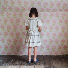 Load image into Gallery viewer, Little Cotton Clothes - Penelope Smocked dress Straw Check (2Y- 6Y)