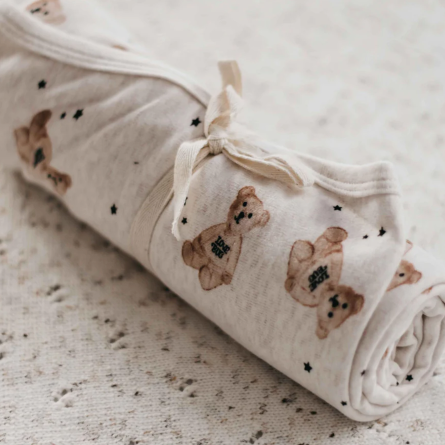 Teddy Tay Swaddle -White main image 1