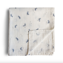 Load image into Gallery viewer, Mushie Swaddle - Whale