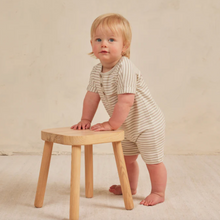 將圖片載入圖庫檢視器 Quincy Mae - 短袖連身衣 (Ash Stripe)