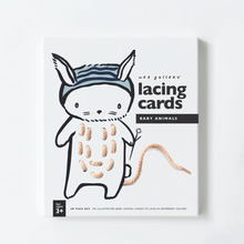 Load image into Gallery viewer, Wee Gallery - Lacing Cards (Baby Animals)