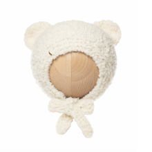 Load image into Gallery viewer, Bambolina - Teddy Bonnet (Milk) 1-3Y