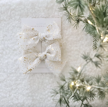 Load image into Gallery viewer, 髮夾2入// Mini Tulle Bow // Tinsel Sparkle