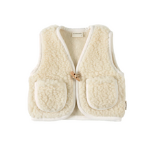 Load image into Gallery viewer, Binibamba - 美利奴羊毛背心 (牛奶色)