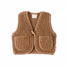 Load image into Gallery viewer, Binibamba - 美利奴羊毛背心 (咖啡色)