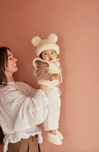 Load image into Gallery viewer, Binibamba - 美利奴羊毛熊熊帽 (牛奶色)