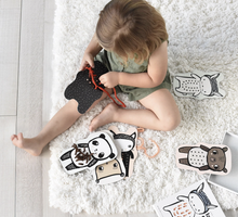 Load image into Gallery viewer, Wee Gallery - Lacing Cards (Baby Animals)