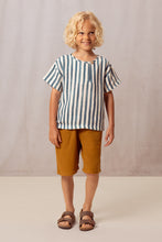 Load image into Gallery viewer, Studio Boheme - Orso T-shirt (Blue Stripes) 24M