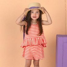 Load image into Gallery viewer, Nixnut - Sum Top (Coral Stripe)