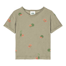 Load image into Gallery viewer, Studio Boheme - Terry T-Shirt (Golden Green/Watermelon)