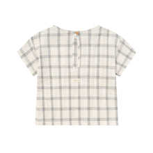 Load image into Gallery viewer, Organic Zoo - Navy Window Check Boxy T-Shirt