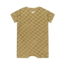將圖片載入圖庫檢視器 Organic Zoo - 毛布短袖短褲連身衣 (Dusky Checkerboard)