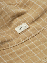 Load image into Gallery viewer, Organic Zoo - Grid Check Bucket Sun Hat Wheat