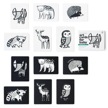 Load image into Gallery viewer, Wee Gallery - 黑白卡 (動物森林)