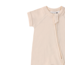 Load image into Gallery viewer, Susukoshi - Short Sleeve Zip Suit (Eggshell)