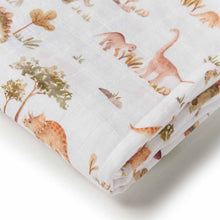 Load image into Gallery viewer, Organic Dino Swaddle Wrap
