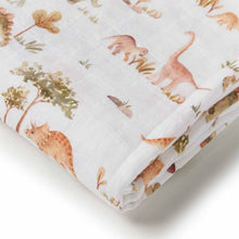 Load image into Gallery viewer, Organic Dino Swaddle Wrap