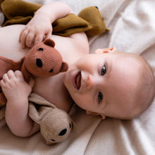 Load image into Gallery viewer, Teddy Tokki 熊熊羊毛安撫巾 - Terracotta