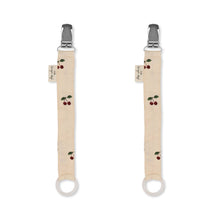 Load image into Gallery viewer, Konges Slojd - Pacifier Clip (Cherry 2PK)
