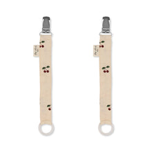 Load image into Gallery viewer, Konges Slojd - Pacifier Clip (Cherry 2PK)