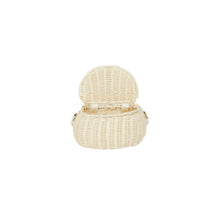 Load image into Gallery viewer, Olli Ella - Mini Chari Rattan Bag (Chalk)