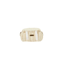 Load image into Gallery viewer, Olli Ella - Mini Chari Rattan Bag (Chalk)