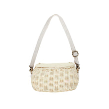 Load image into Gallery viewer, Olli Ella - Mini Chari Rattan Bag (Chalk)