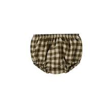 Load image into Gallery viewer, Organic Zoo - Olive Gingham Bloomers
