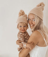 Load image into Gallery viewer, Pink Pom Beanie (0-3M)
