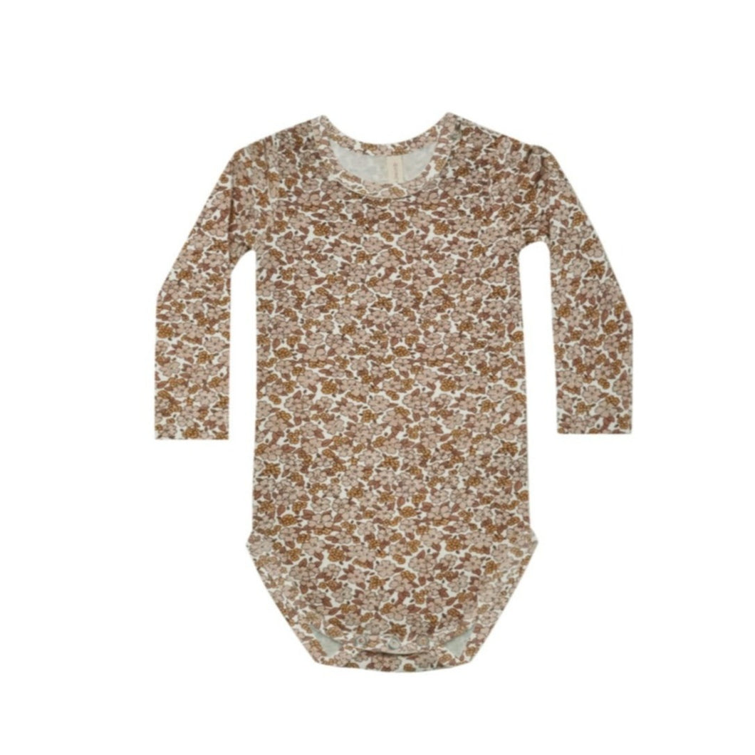 Quincy Mae - Bamboo Bodysuit (Meadow) 0-3M