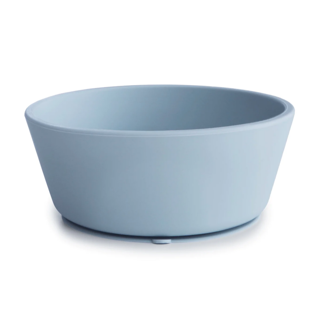 Mushie - Silicone Suction Bowl (Powder Blue)